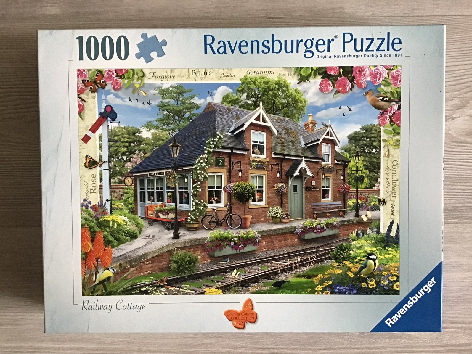 Ravensburger “Railway Cottage” 1000, Ophalen, 500 t/m 1500 stukjes, Zo goed als nieuw