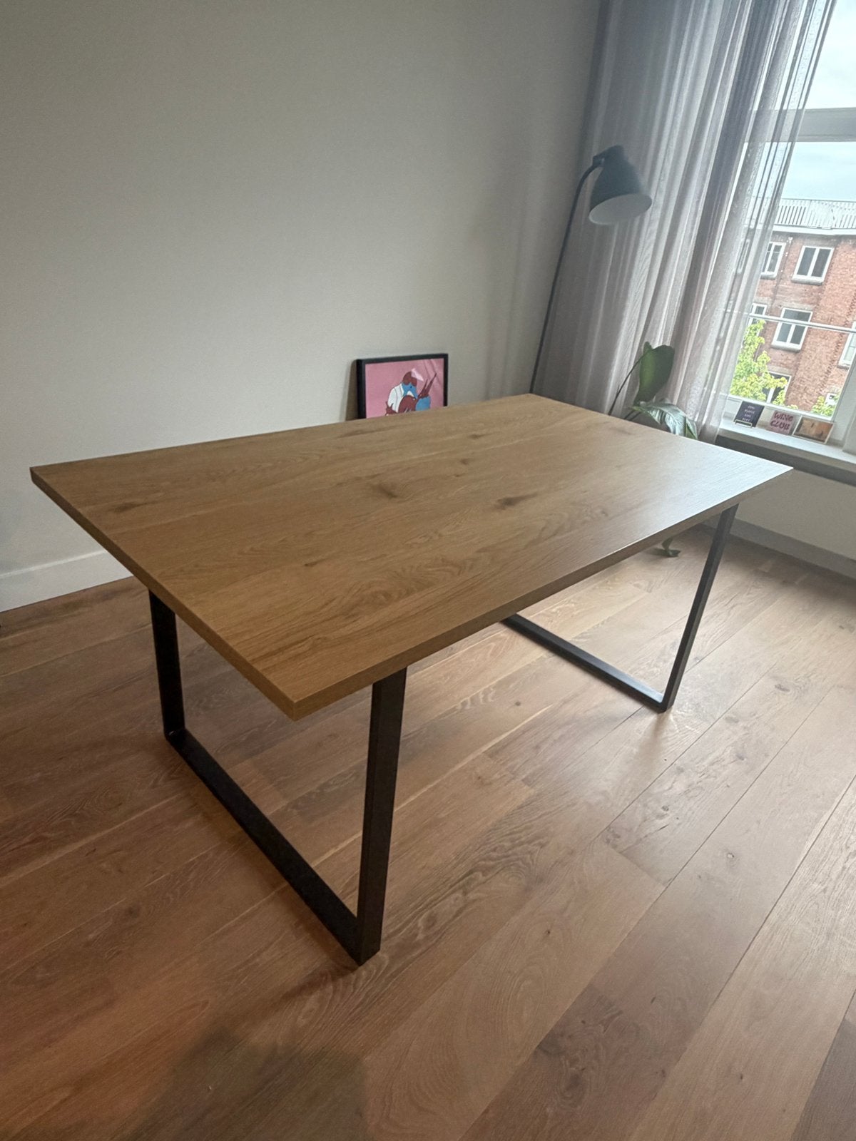 Eettafel 160x90cm, Huis en Inrichting, Tafels | Eettafels, Ophalen, 50 tot 100 cm, Zo goed als nieuw, 150 tot 200 cm