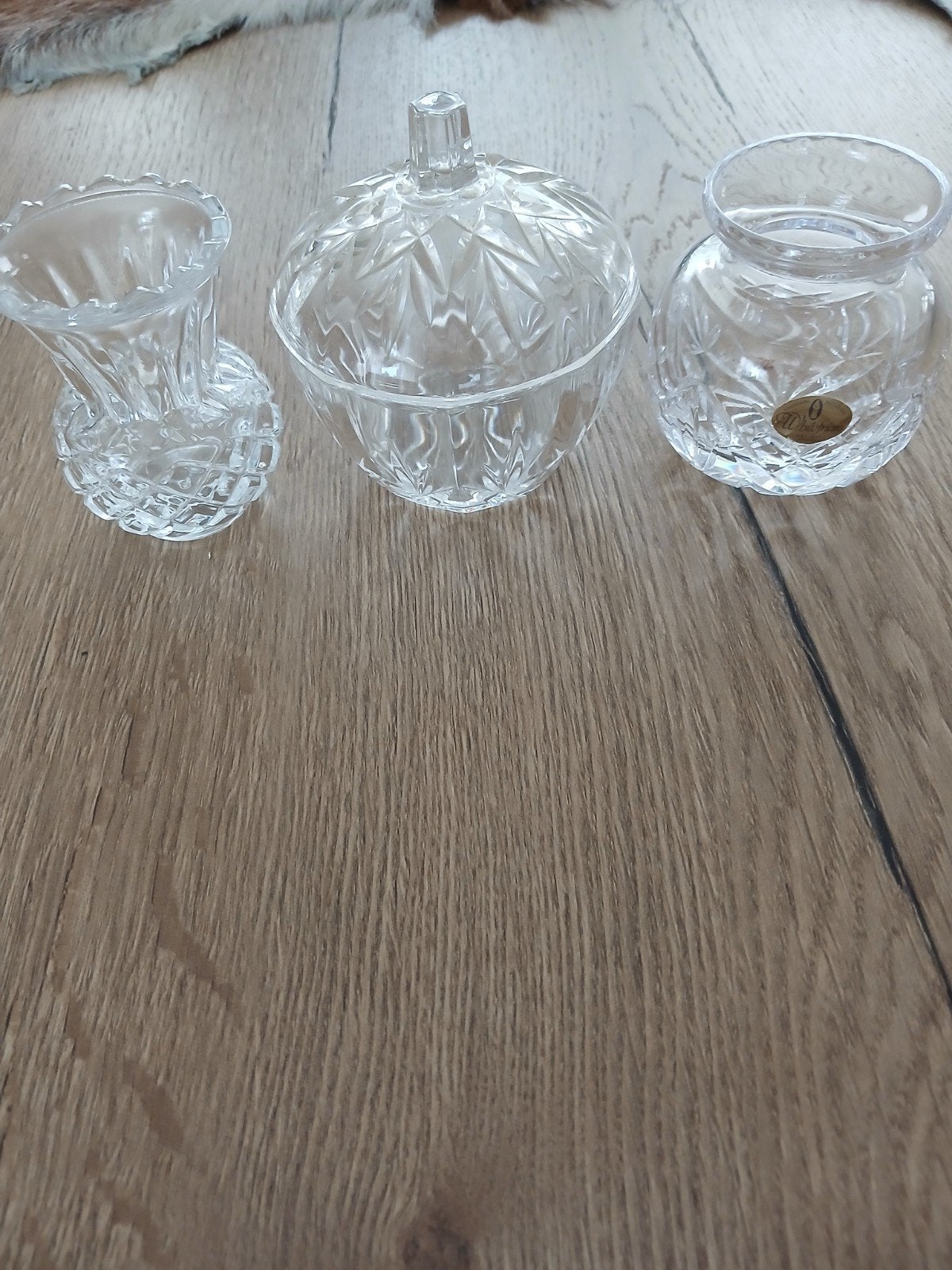 kristallen setje, Ophalen