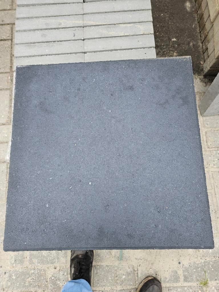 Betontegel 50x50x4 nero, Ophalen, Nieuw, Beton, Terrastegels