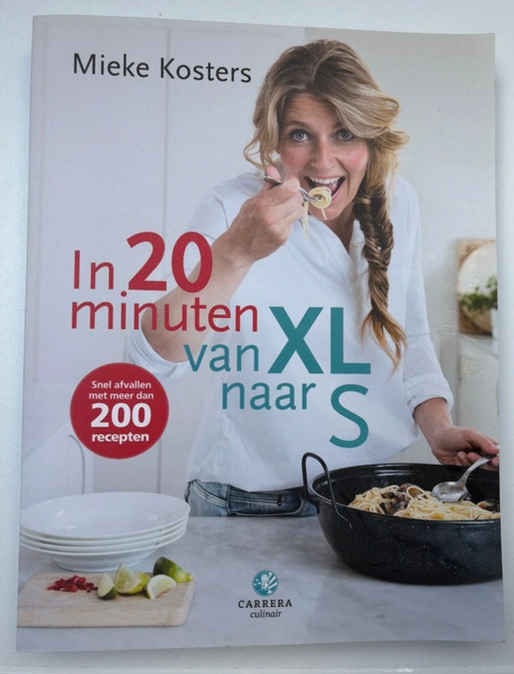 Boek: in 20 minuten van XL naar S, Ophalen of Verzenden, Zo goed als nieuw, Dieet en Voeding