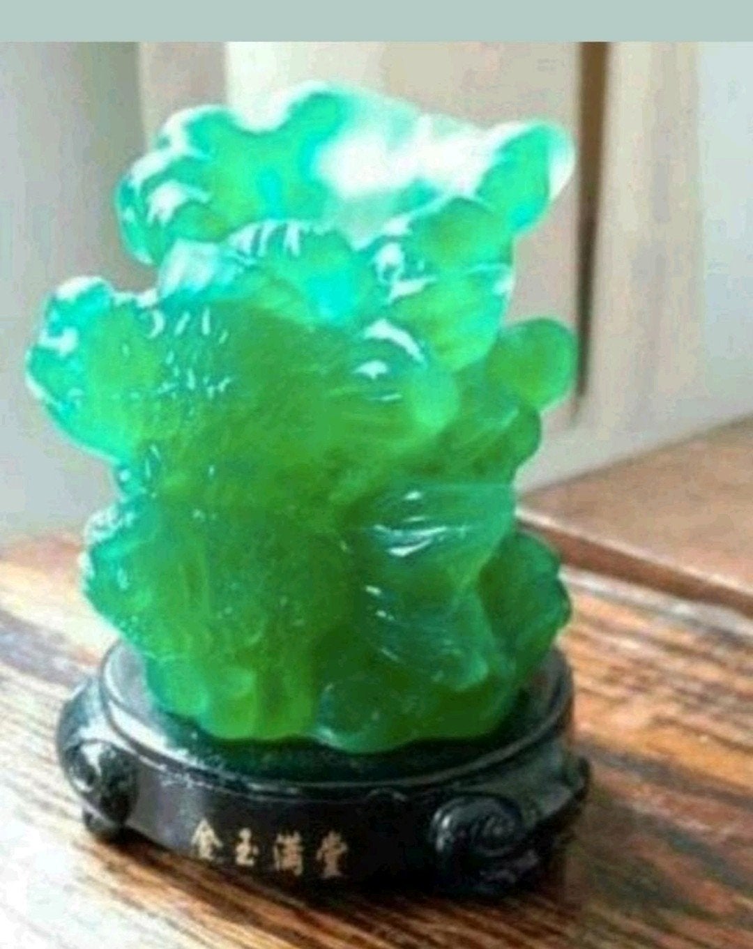 Groene Jade Pixiu Feng Shui Ornament, Ophalen of Verzenden