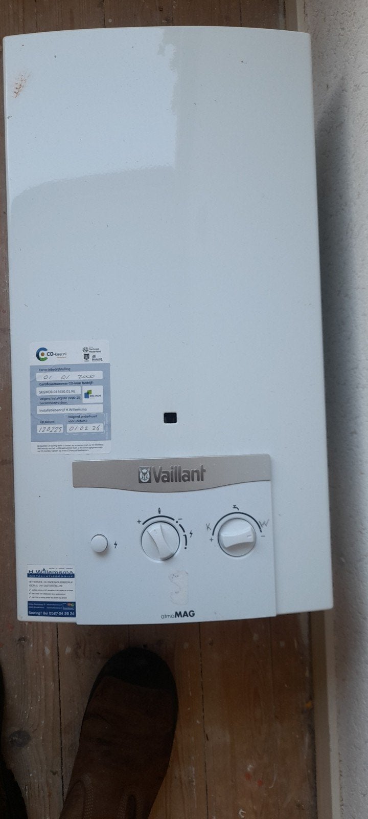 Gijzer viallant, Minder dan 20 liter, Ophalen, Boiler, Minder dan 3 jaar oud
