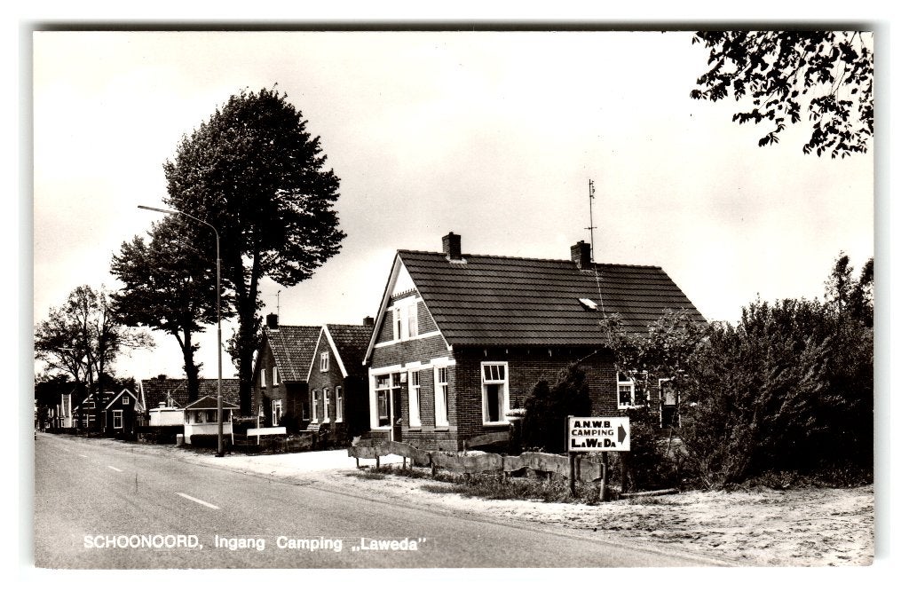 Schoonoord, Ingang Camping "Laweda", Verzenden, 1960 tot 1980, Ongelopen, Drenthe
