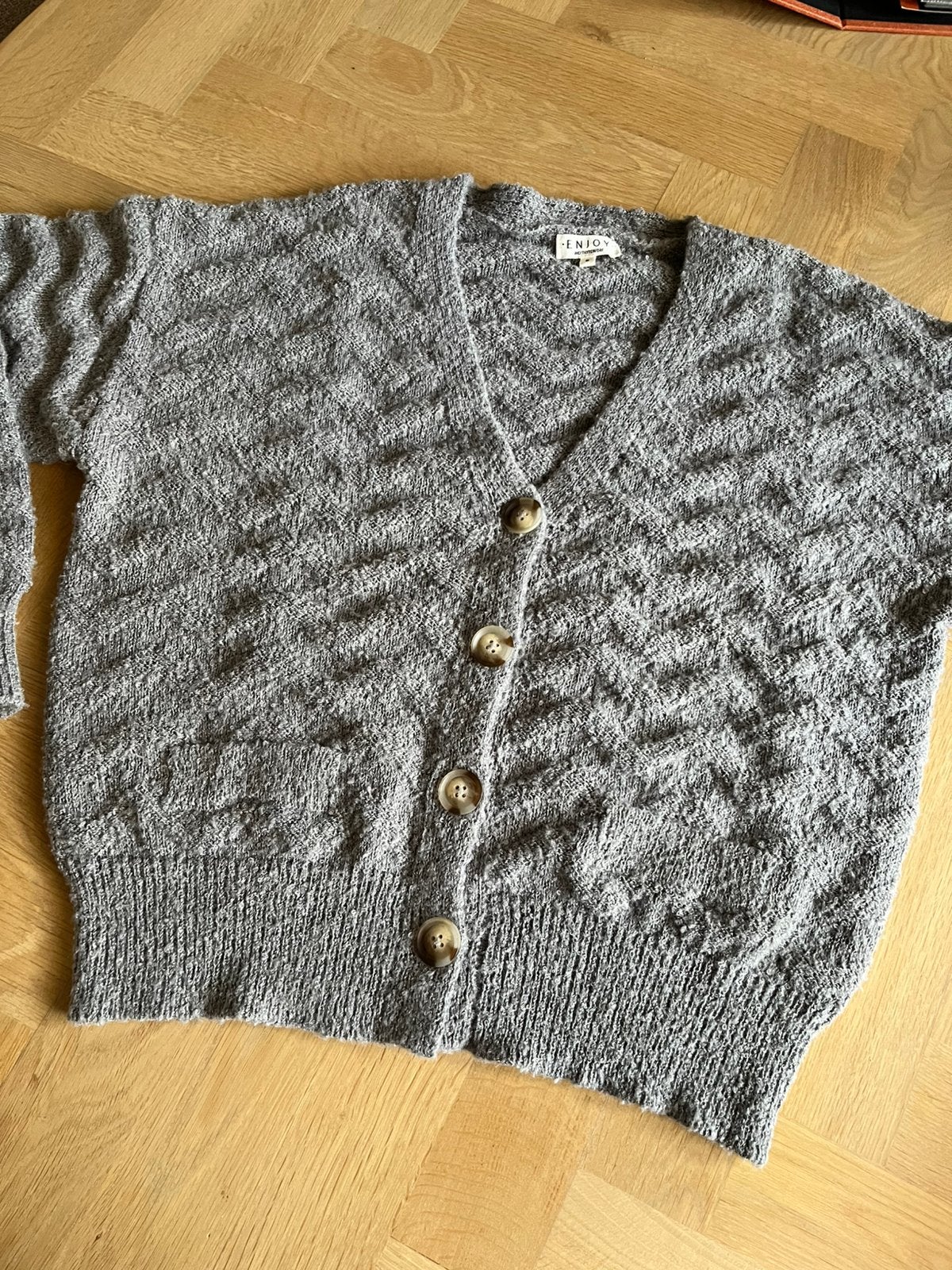 Vest Enjoy Mt S  kleur grijs, Ophalen of Verzenden, Zo goed als nieuw, Maat 36 (S), Grijs