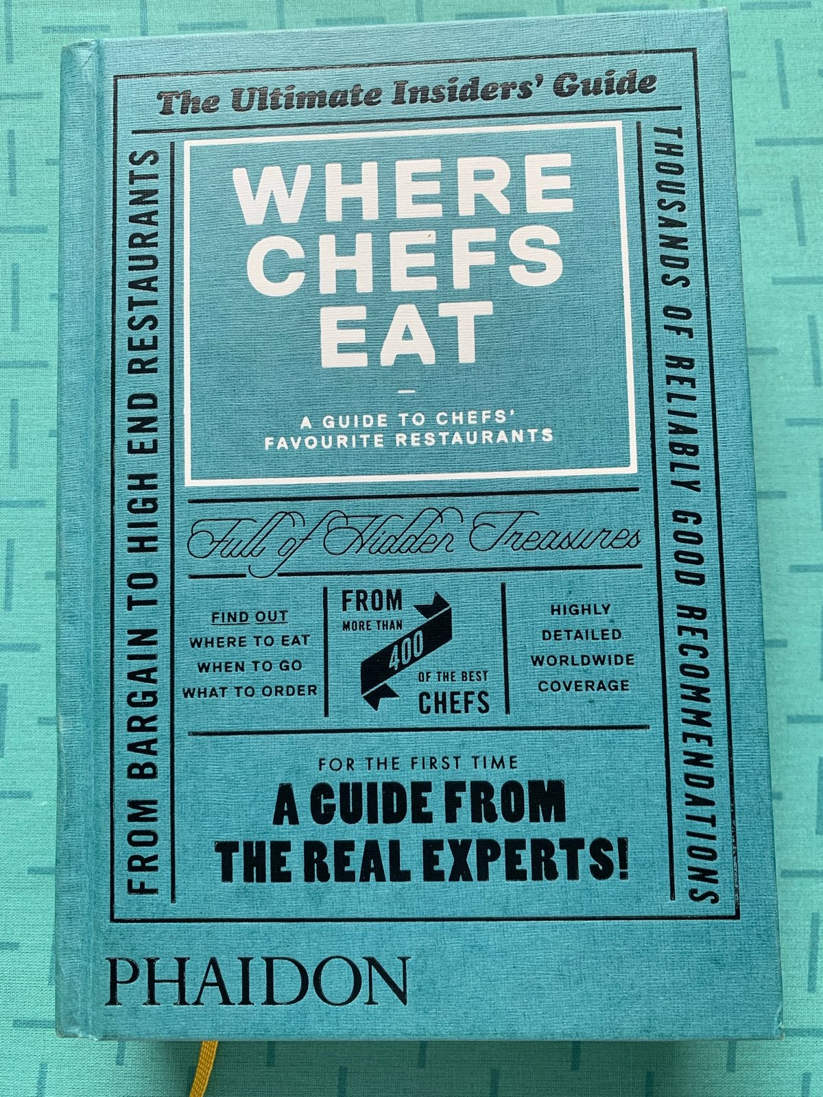 Where Chefs Eat: De ultieme restaurantgids door chefs, Boeken, Reisgidsen, Overige merken, Budget, Europa, Ophalen of Verzenden