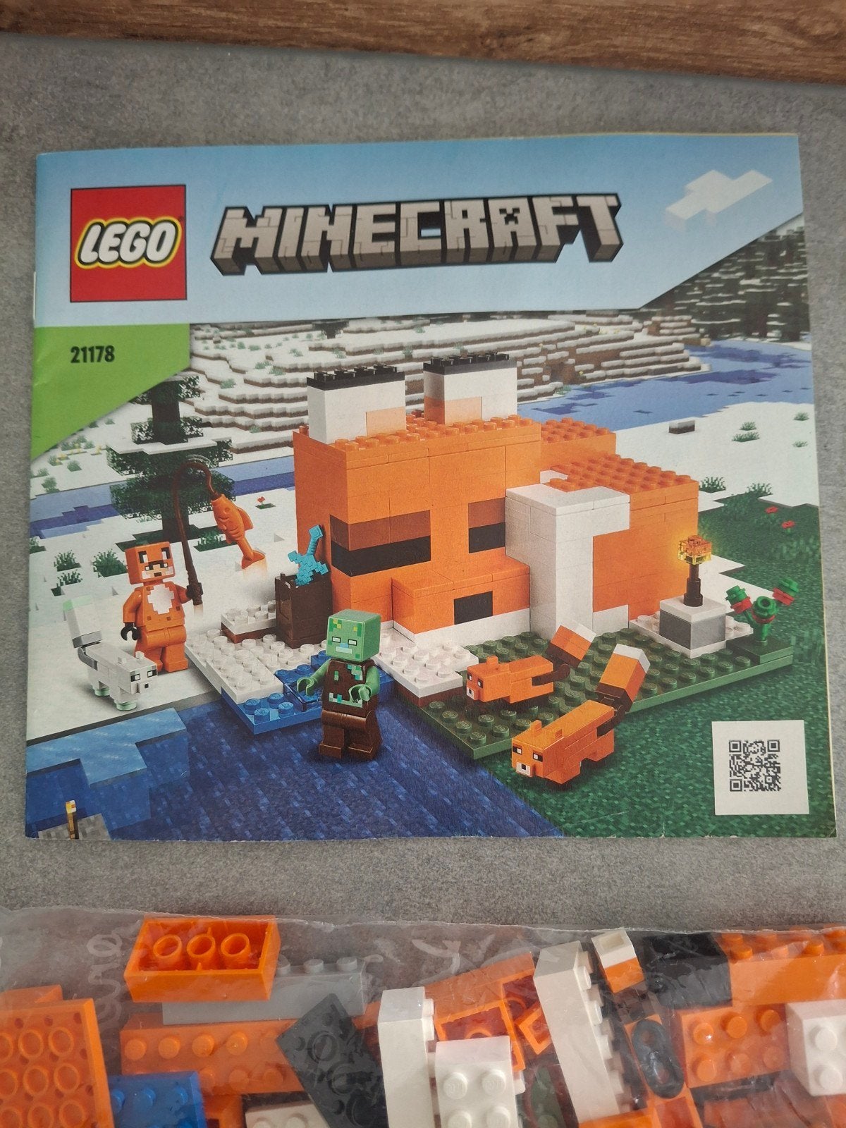 Lego Minecraft De Vossen Lodge 21178, Compleet, Gebruikt, Minecraft, Lego