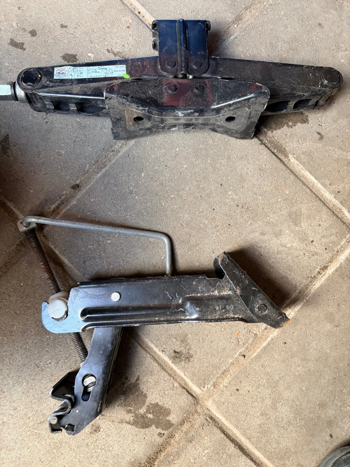 Schaarkrik voor auto's tot 1390 kg, Auto diversen, Krikken, Ophalen, Gebruikt, Manueel, Schaarkrik