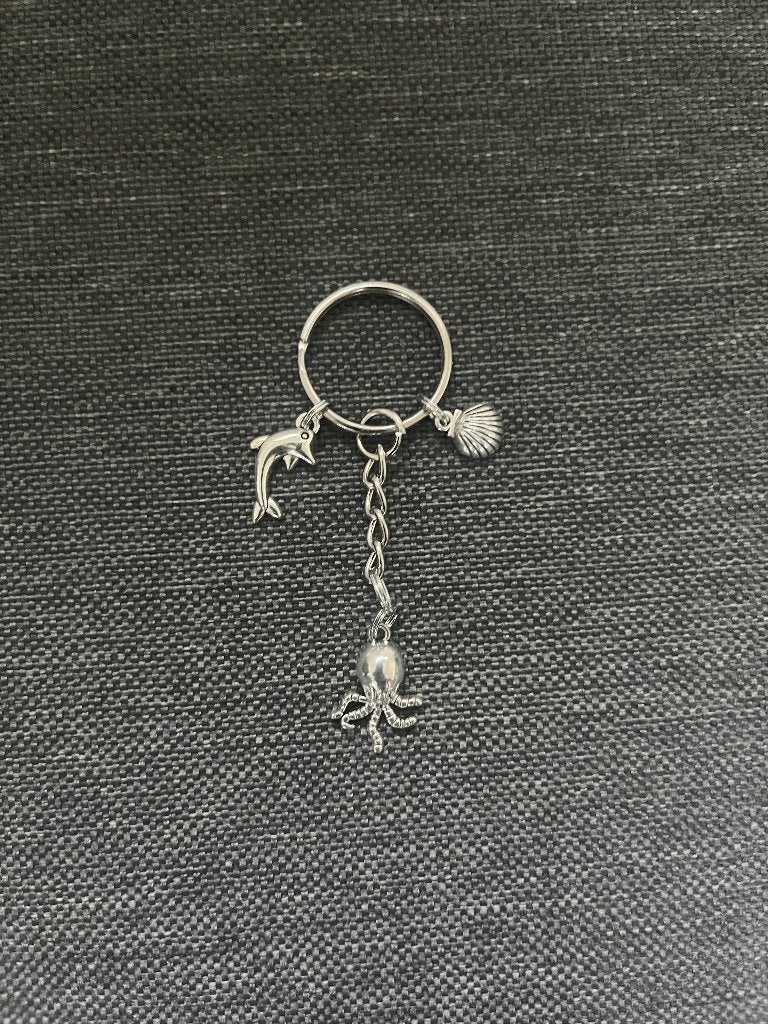 Sleutelhanger octopus, dolfijn, schelp water, zee, Ophalen of Verzenden, Nieuw, Dier of Natuur