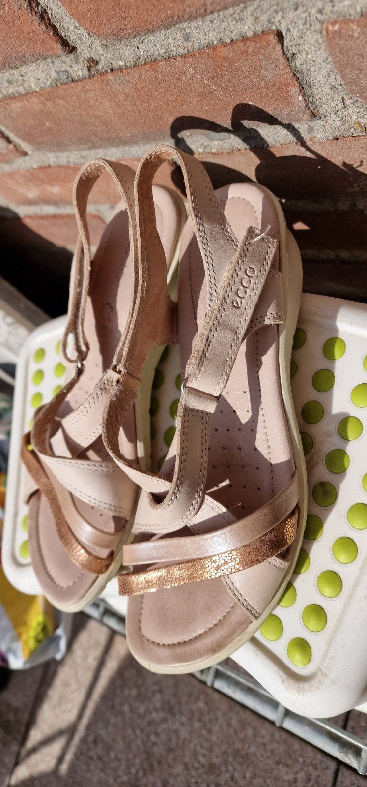 ECCO Sandalen - Zo goed als nieuw maat 37, Beige, ECCO, Zo goed als nieuw, Sandalen of Muiltjes