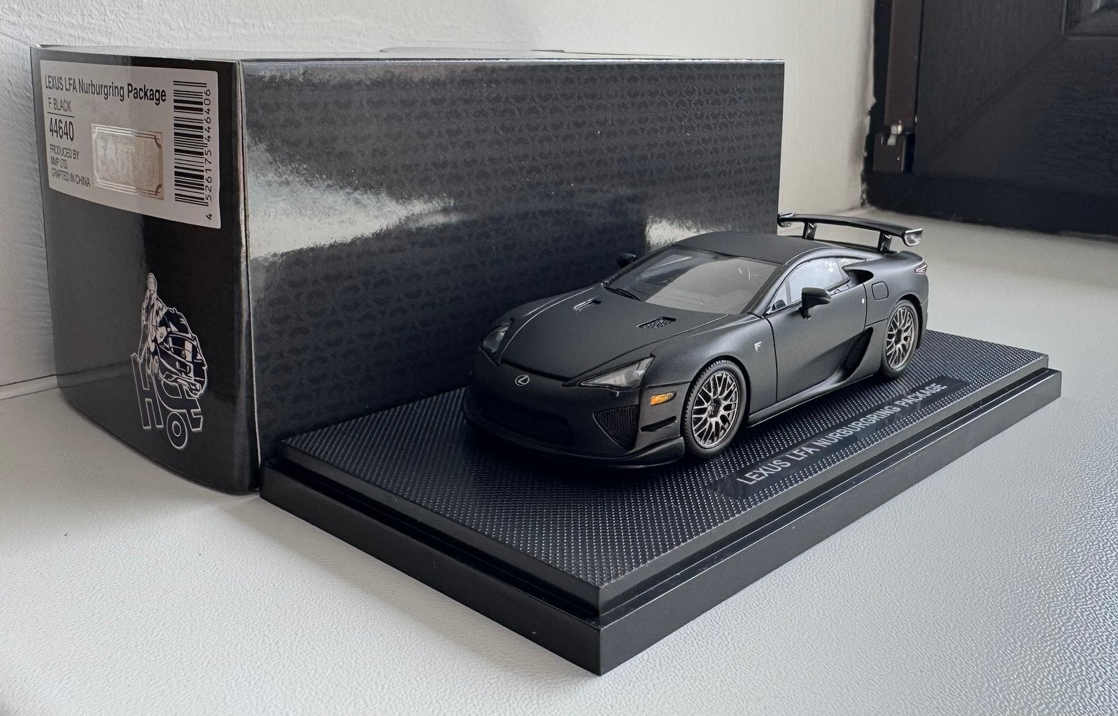 Lexus LFA Nurburgring Package 1/43 Ebbro zwart *zeldzaam*, Verzenden, Zo goed als nieuw, Auto, Overige merken