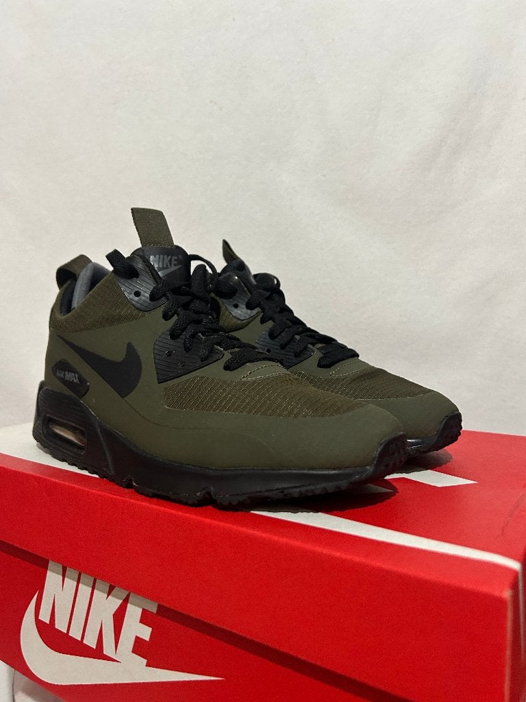ALS NIEUW! Maat 40,5 - Nike Air Max 90 Winter Mid Dark Loden, Overige kleuren, Verzenden, Nike, Nike