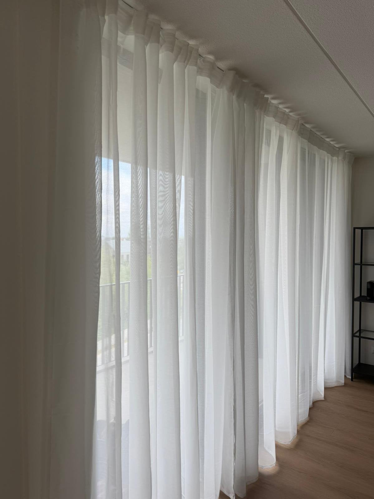 IKEA White & blackout Curtains-STENFRO & VILBORG, Huis en Inrichting, IKEA, Ophalen of Verzenden, Beige