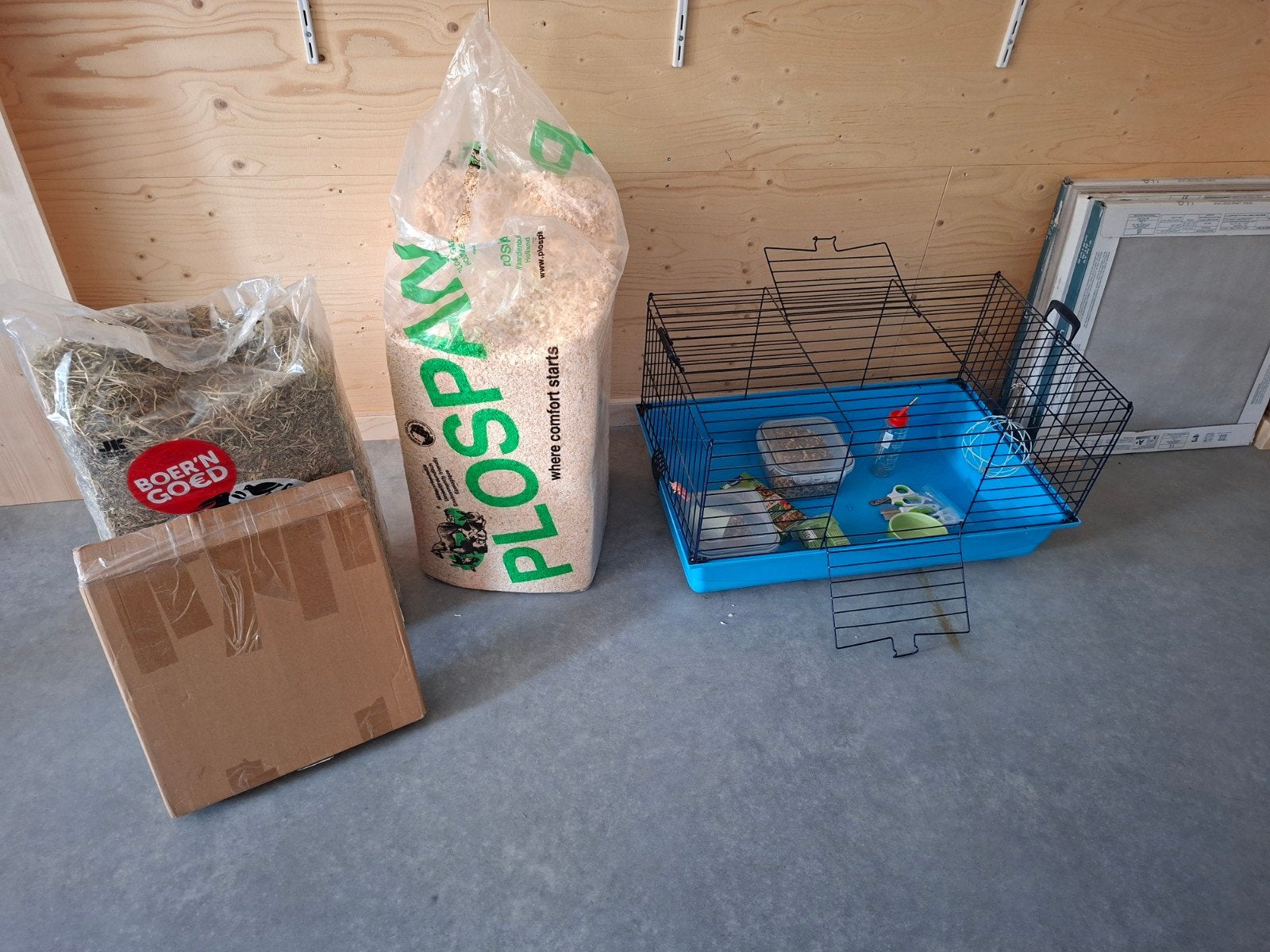 Cavia kooi met toebehoren, Dieren en Toebehoren, Kooi, Gebruikt, Konijn, Ophalen