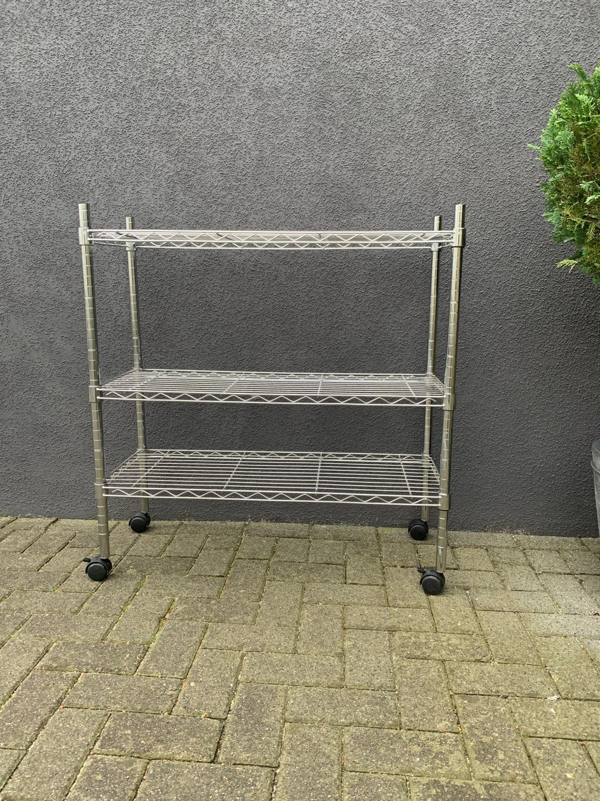 Mooie rvs opberg rek niet gebruikt, Ophalen, Zo goed als nieuw, Overige typen, Minder dan 2 meter