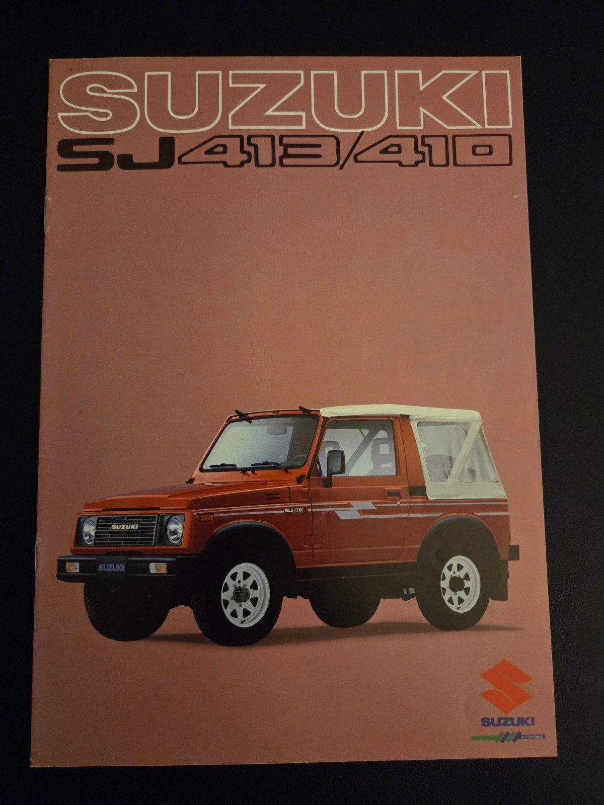 Brochure Suzuki SJ413/410, Ophalen of Verzenden, Zo goed als nieuw, Overige merken