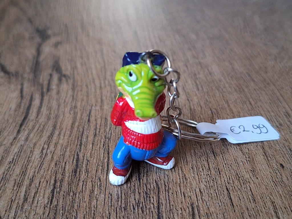 Sleutelhanger : Krokodil met rode trui !!, Info@keycharms.nl, Overige typen, Nieuw, Medemblik