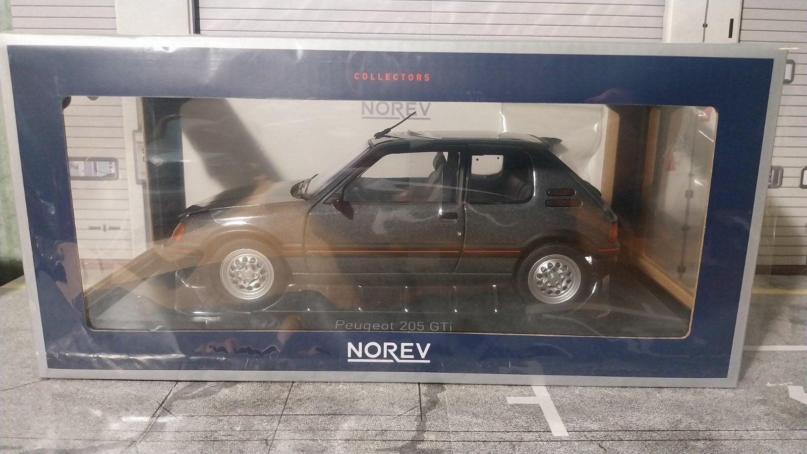 Peugeot 205 gti 1.6 1988 graphite grey nieuw, Ophalen of Verzenden, Nieuw, Auto, Norev