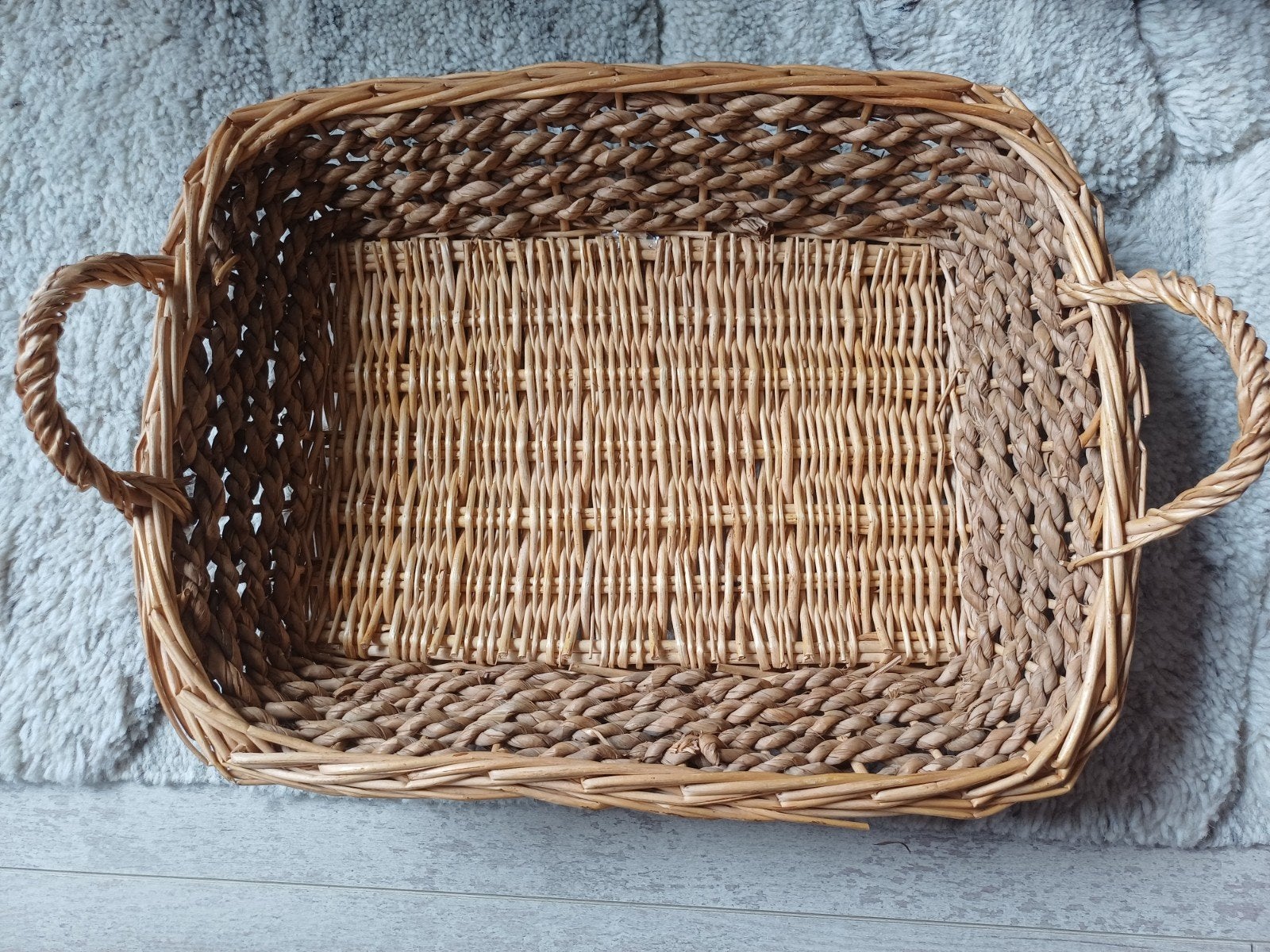 Rieten brood mand., Ophalen, Zo goed als nieuw, Overige vormen, Overige materialen