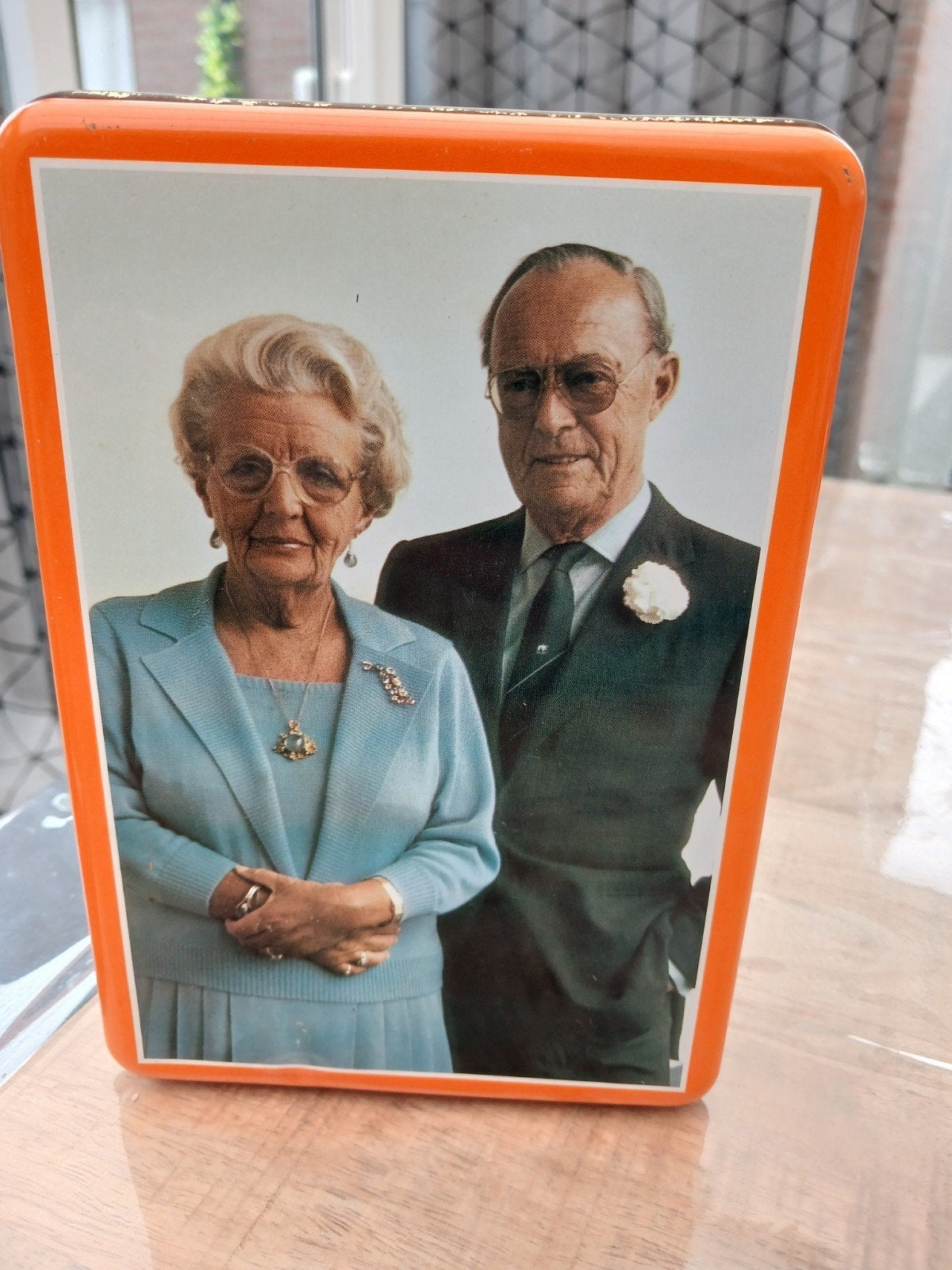 Jubileum blik Juliana & Bernhard - Gouden huwelijk 1937-1987, Verzamelen, Verzenden, Gebruikt, Nederland, Overige typen
