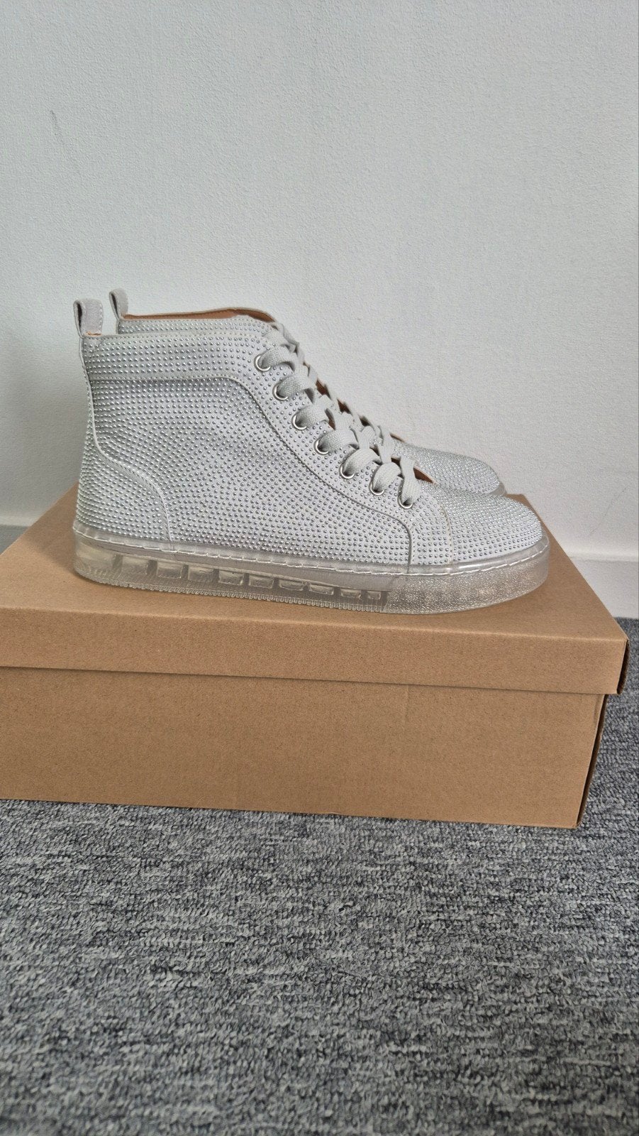 Steve Madden Promoter Silver Sneakers Maat 42, Overige kleuren, Verzenden, Steve Madden, Nieuw