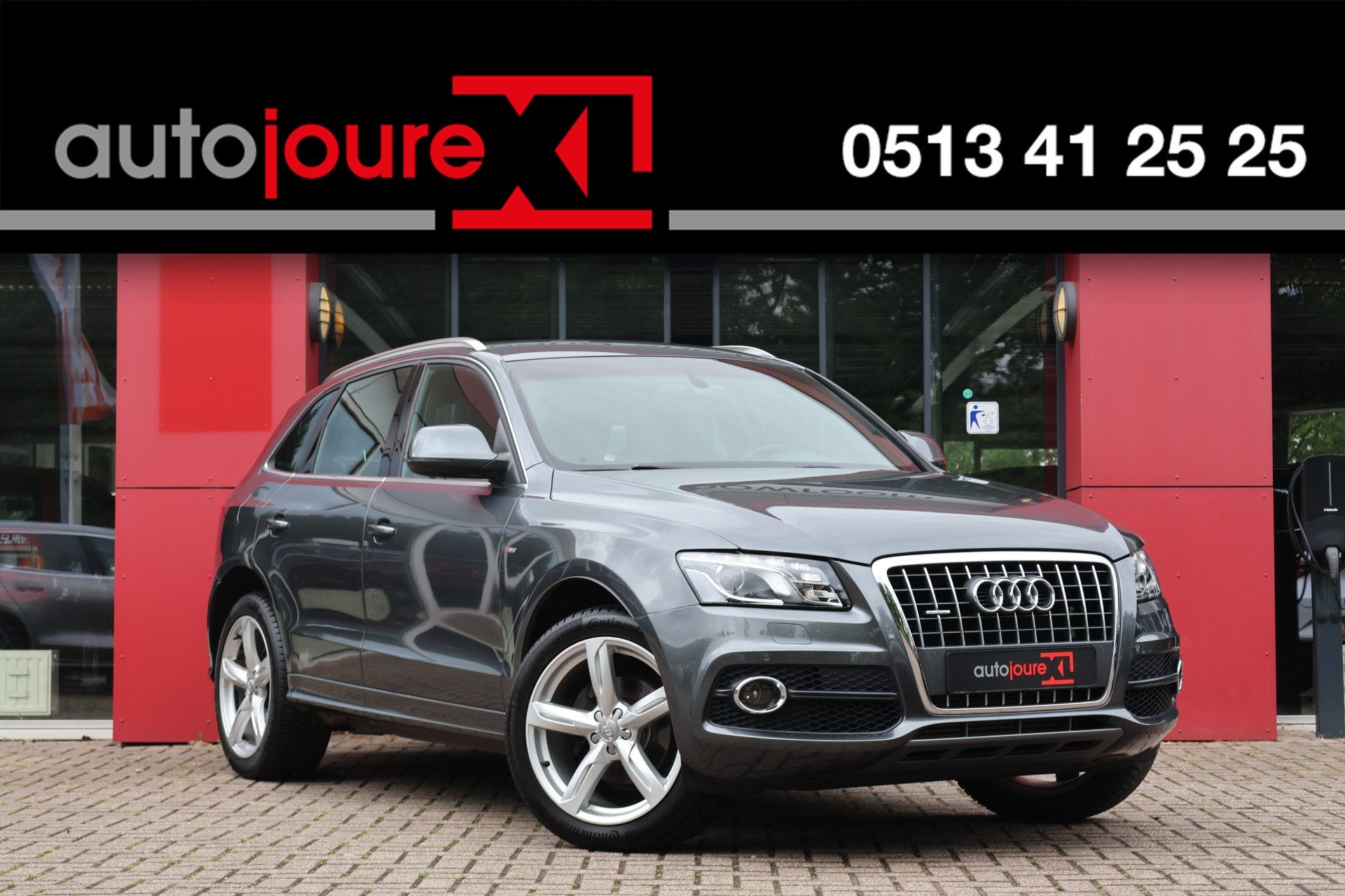 Audi Q5 2.0 TFSI Quattro Pro Line | S-Line | Leder | Trekhaa, Auto's, Automaat, Gebruikt, 4 cilinders, Leder