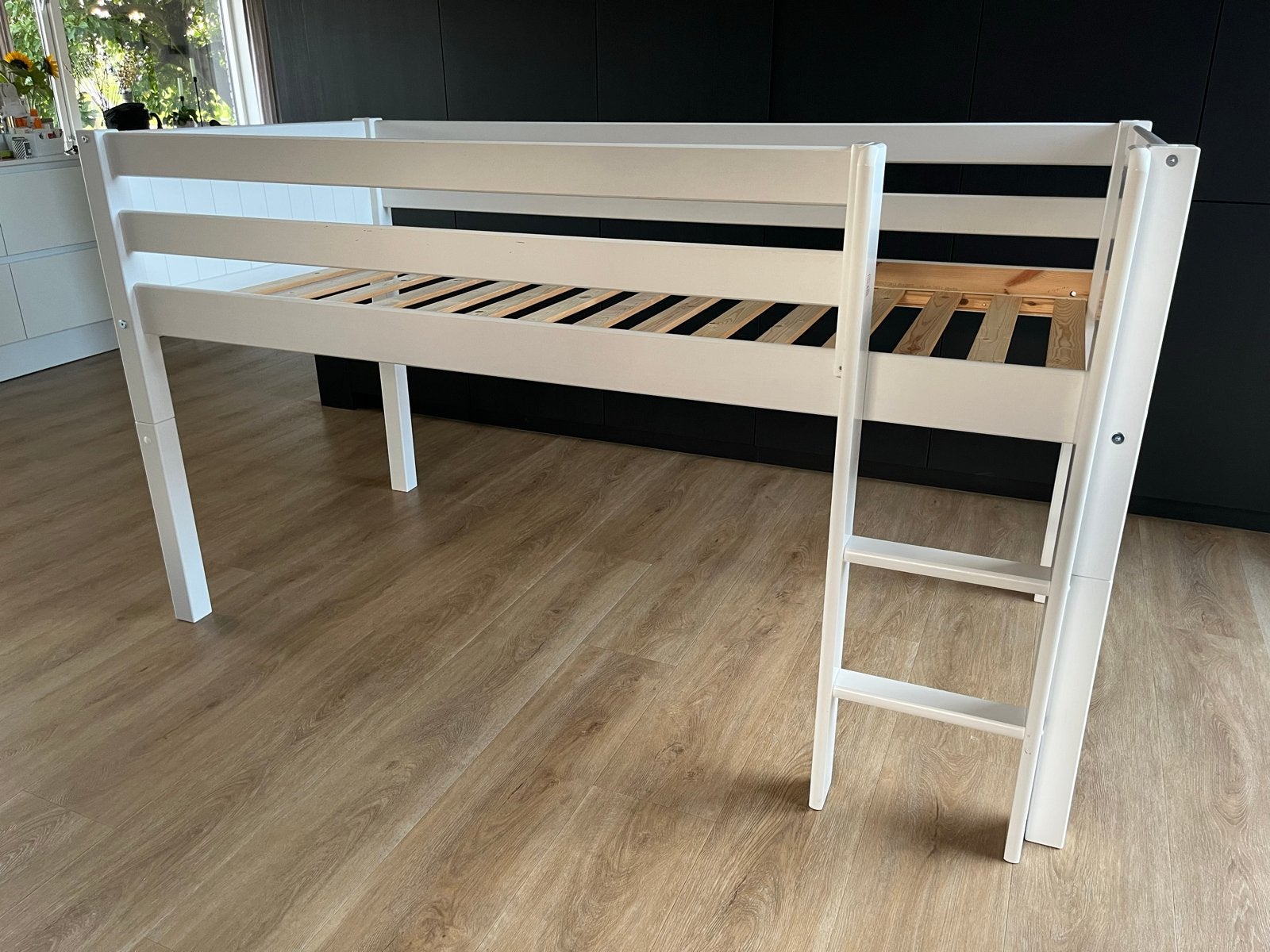 Halfhoogslaper/peuterbed JIP van Beterbed Flexworld, Huis en Inrichting, Ophalen, 90 cm, Eenpersoons, Wit
