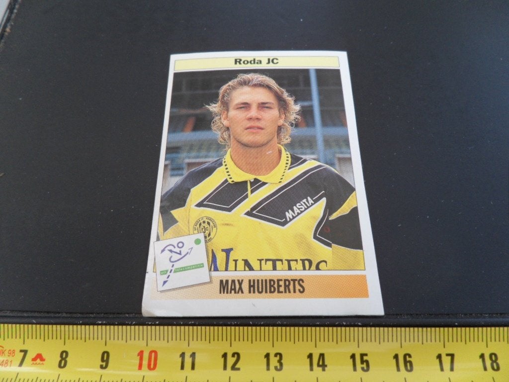 sticker panini voetbal 95 #165 max huiberts roda jc, Verzamelen, Ophalen of Verzenden, Zo goed als nieuw