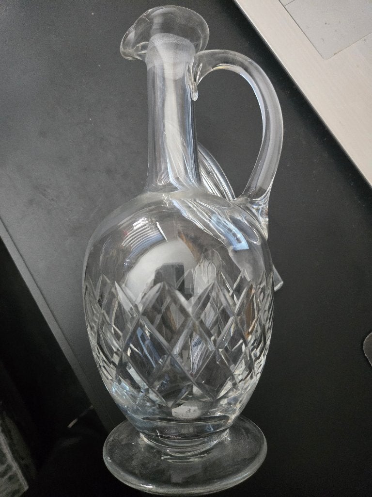 Antieke kristallen karaf H 36 incl stolp, Ophalen