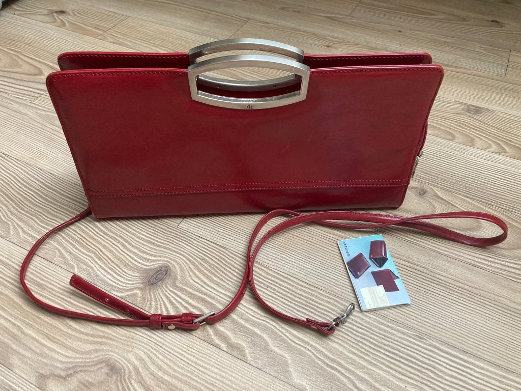 Rood leren dames tas van Castelijn & Beerens, Ophalen of Verzenden, Zo goed als nieuw, Rood, Handtas