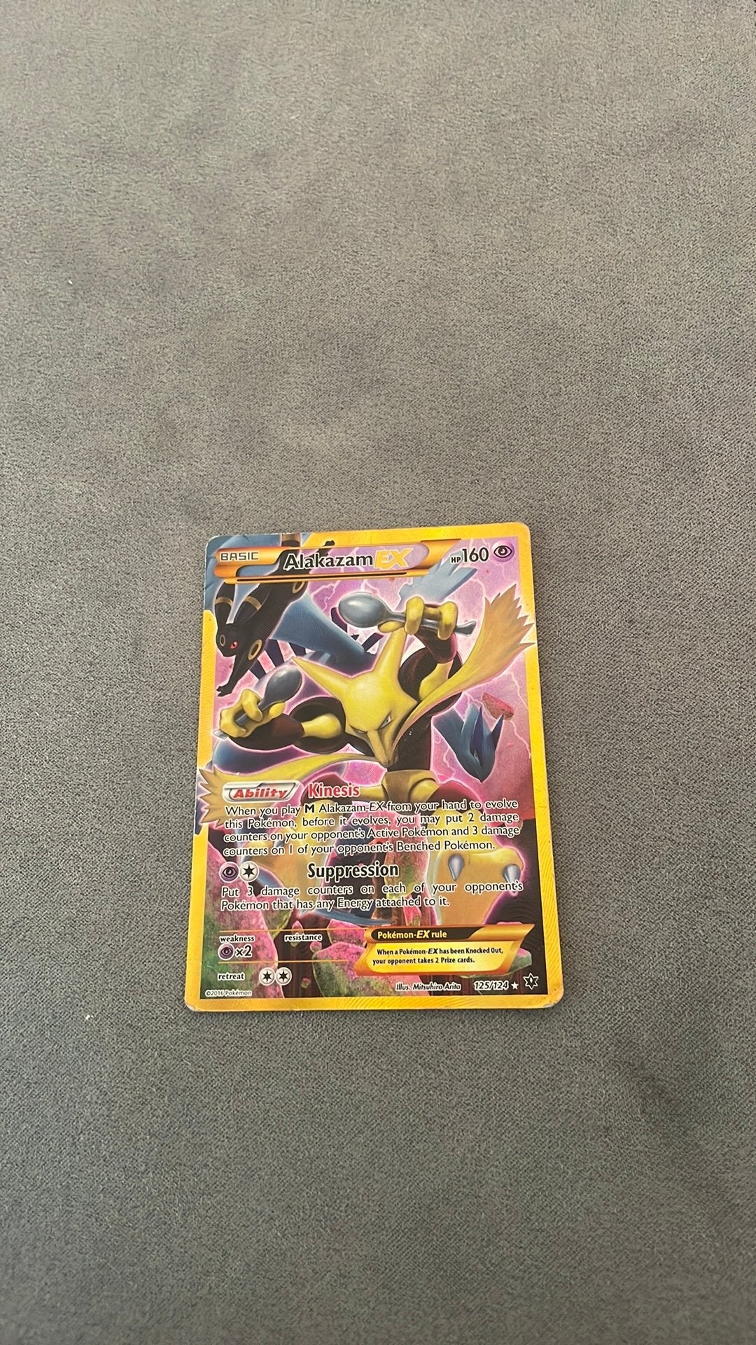 Alakazam EX #125, Ophalen of Verzenden, Zo goed als nieuw