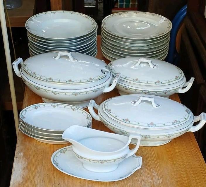 Vintage Porseleinen epiag D.F. 31-delig Servies, Ophalen of Verzenden