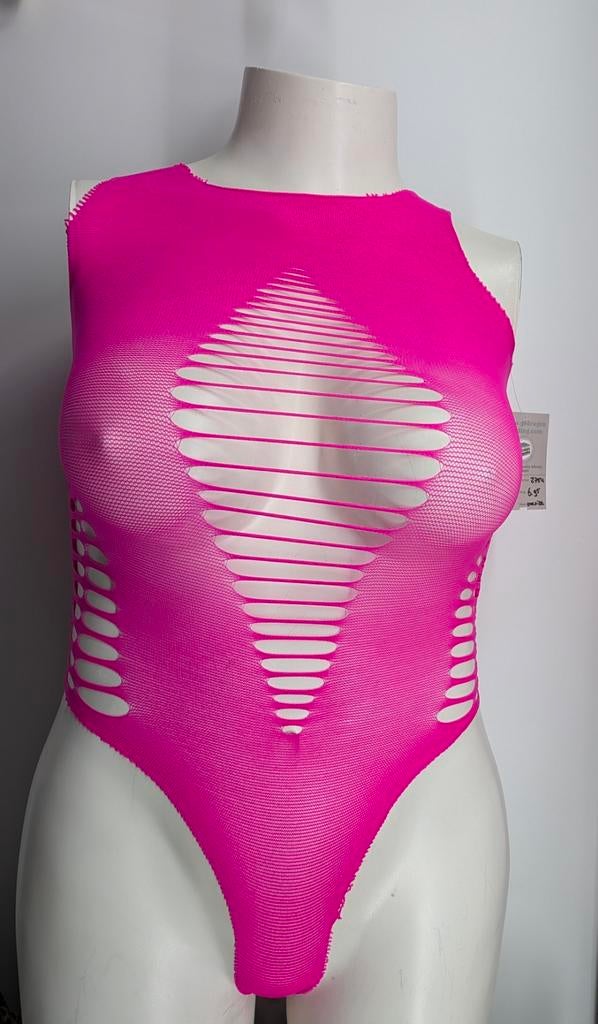Sexy Roze One Size Body - Nieuw (2754*), Kleding | Dames, Ondergoed en Lingerie, Body of Korset, Roze, Ophalen of Verzenden