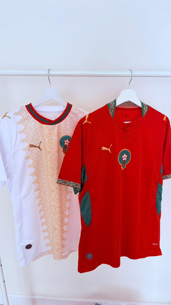 Marokko voetbalshirts nieuwstaat rood & wit, Ophalen of Verzenden, Nieuw, Shirt