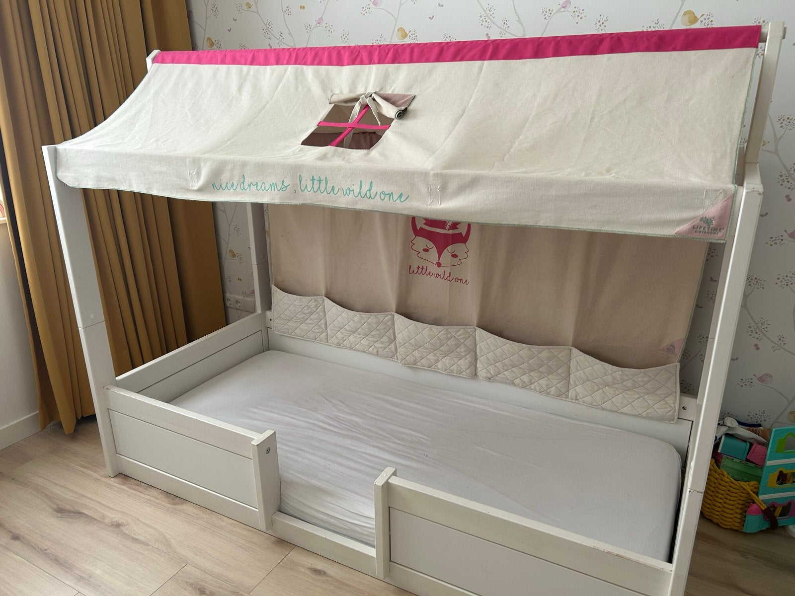Lifetime 4-in-1 Bed: inclusief dat en achterwand, Ophalen, Gebruikt, 100 cm of meer, Hoogslaper of Stapelbed