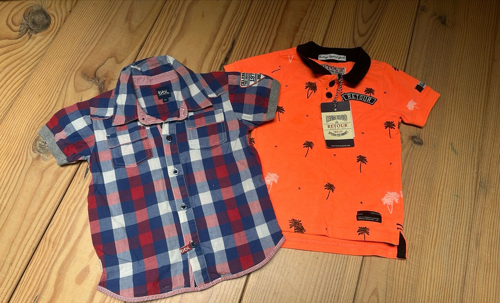 2x Jongens shirts: Retour (nieuw) & BBL (zgan), Ophalen of Verzenden, Zo goed als nieuw, Jongen