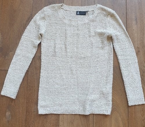 Creme Trui met Glitter van Atmosphere (S), Atmosphere, Wit, Ophalen of Verzenden, Maat 36 (S)