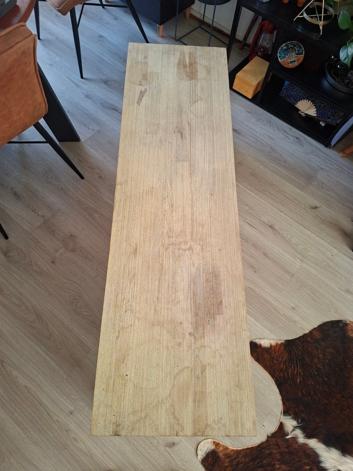 Foto 2 van Houten TV-meubel met opbergruimte