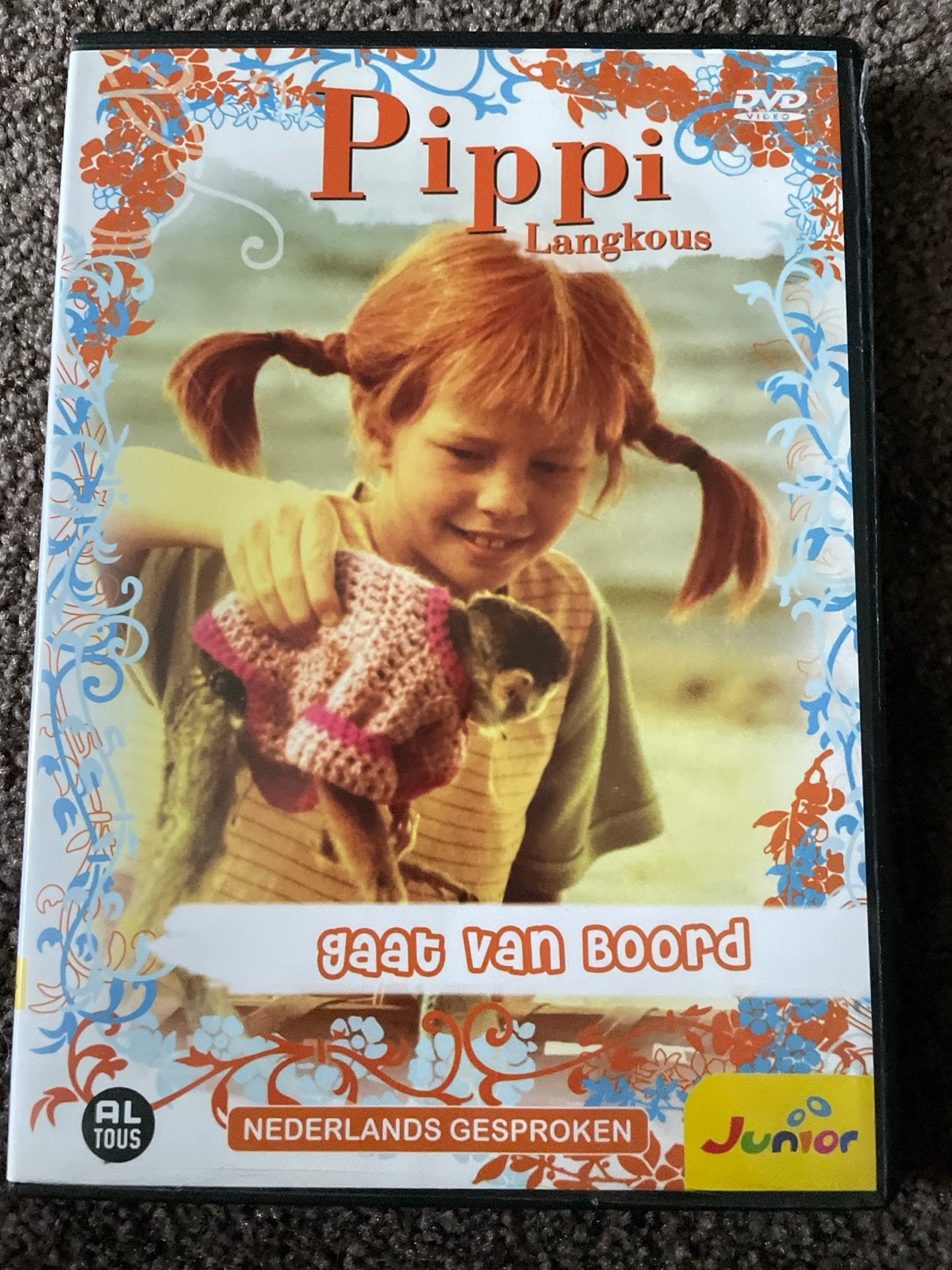 Pippi Langkous gaat van Boord DVD - Nederlands Gesproken, Gebruikt, Alle leeftijden, Familie, Film