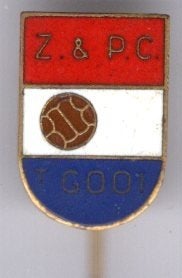 Z & P.C. email op koper zwem en polo club speldje ( Z_118), Ophalen of Verzenden, Zo goed als nieuw, Sport, Speldje of Pin