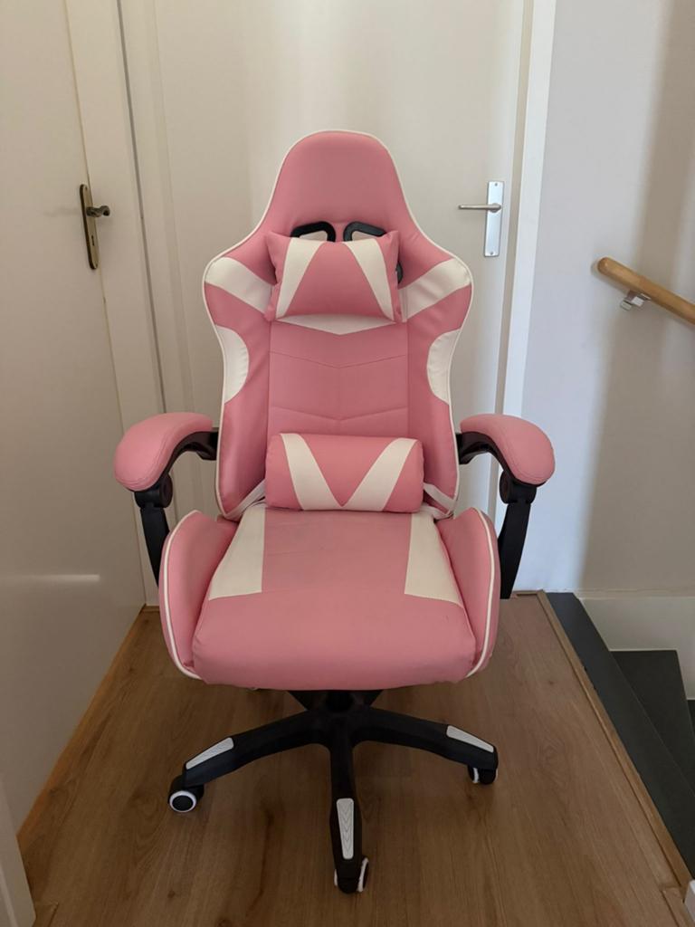 GAMER STOEL, Huis en Inrichting, Balstoel, Ophalen of Verzenden, Zo goed als nieuw, Roze