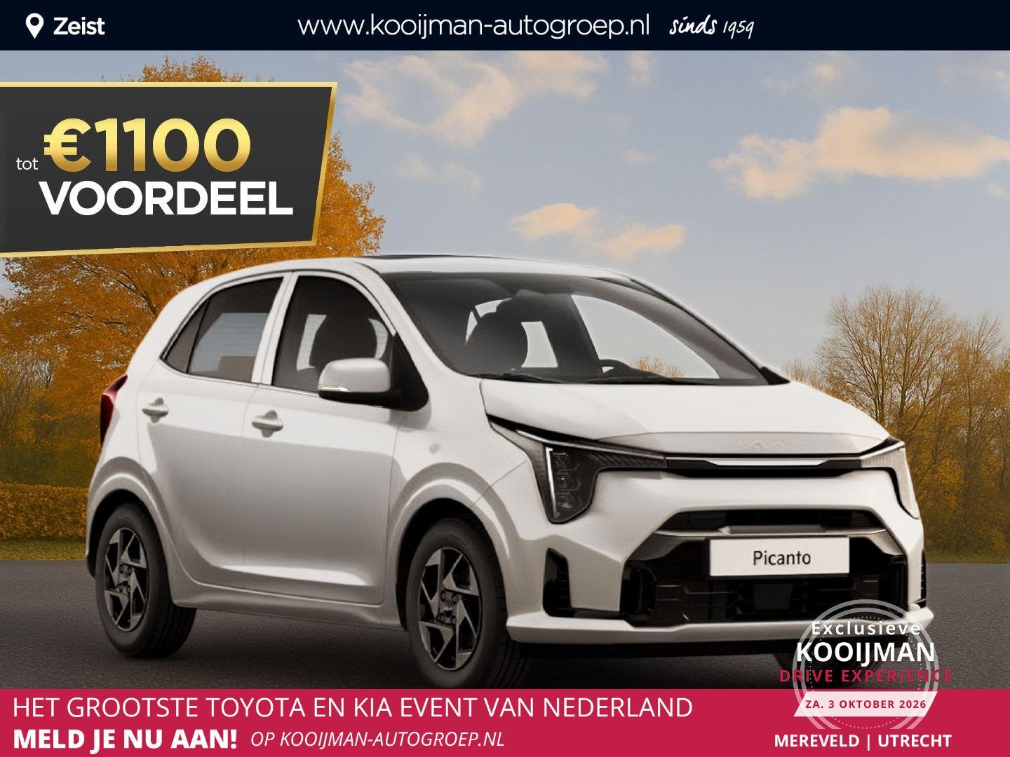 Kia Picanto 1.0 GDi DynamicLine Nu €1.100,- voordeel! Nu t