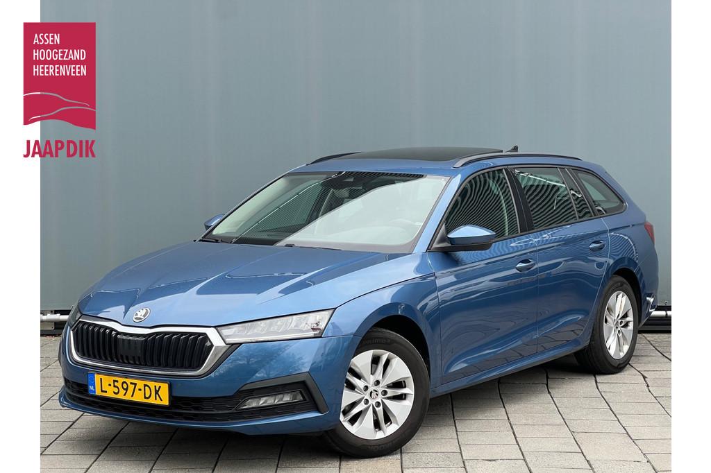 Skoda Octavia Combi BWJ 2021 | 1.0TSI 111PK Business Edition, Stof, Gebruikt, Blauw, Origineel Nederlands