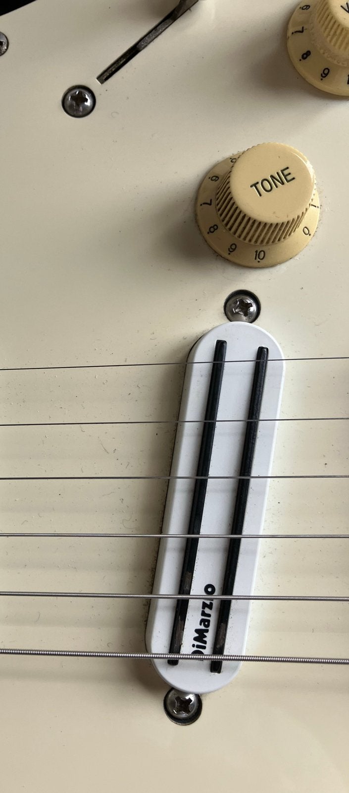 DiMarzio DP184W gitaar element voor Fender stratocaster, Ophalen of Verzenden, Gebruikt, Elektrische gitaar