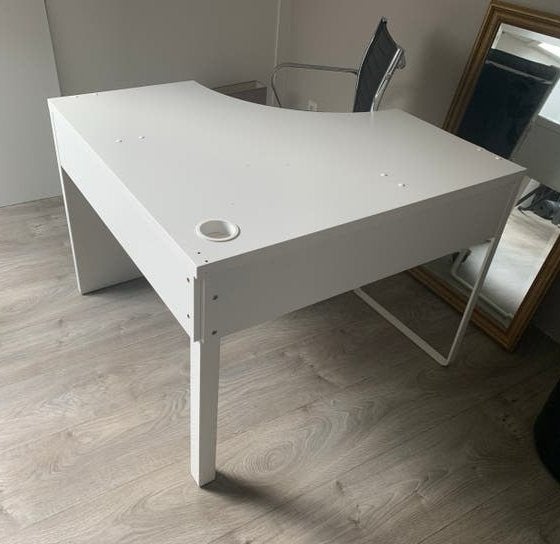 Hoekbureau Micke  ikea wit kinder kamer, Ophalen, Demontabel, Gebruikt, Scandinavisch