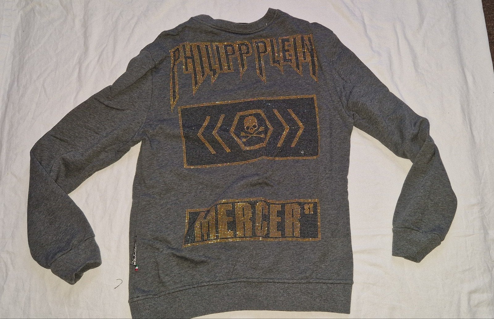 Philipp Plein grijze trui maat XL, Maat 56/58 (XL), Ophalen of Verzenden, Philipp Plein, Grijs