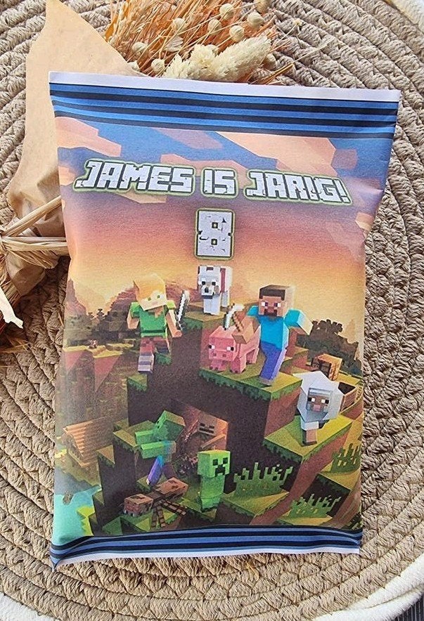 Minecraft traktatie, Ophalen of Verzenden, Nieuw, Feestartikel, Verjaardag