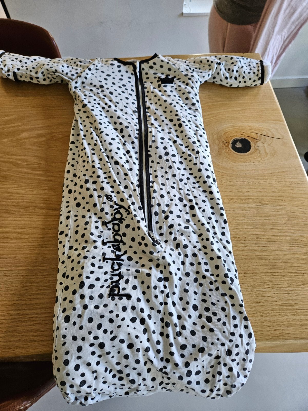 Puckababy Slaapzak 4 Seasons 100 cm Zwart/Wit Stippen, Kinderen en Baby's, Ademend, Puckababy, Ophalen of Verzenden, Slaapzak