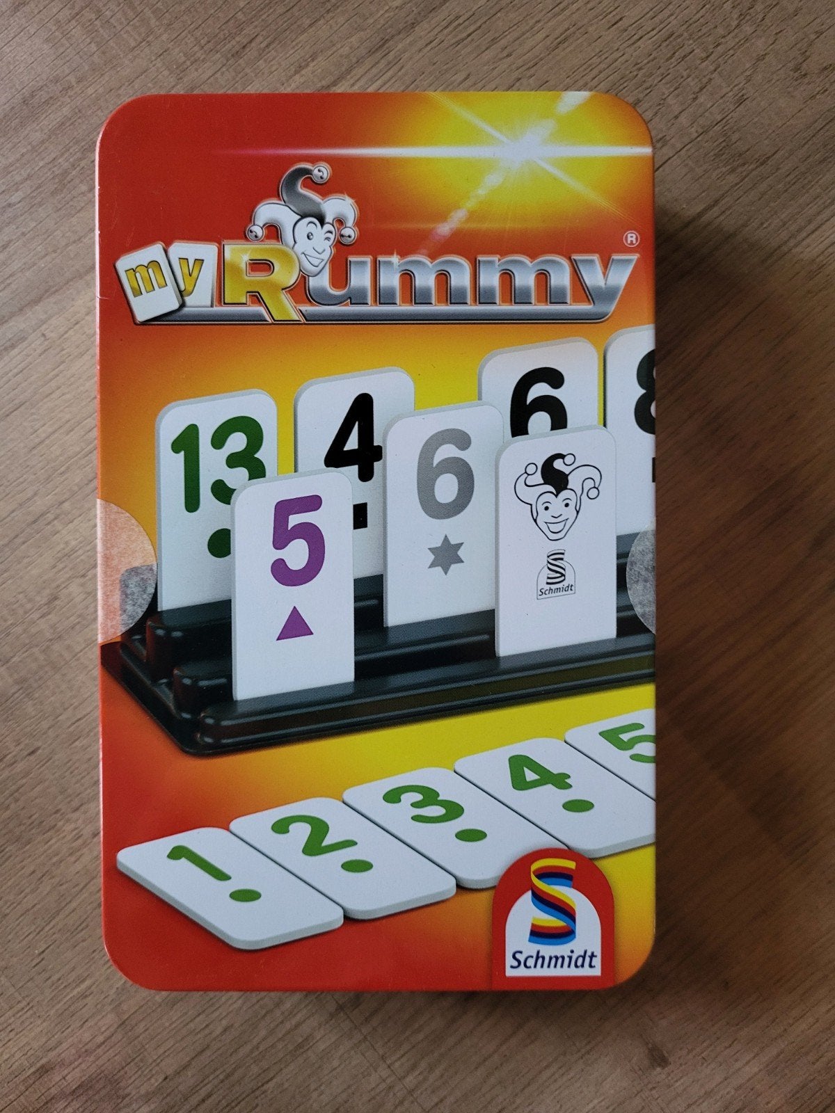 My Rummy Schmidt Spellen - Compleet in blikken doos, Drie of vier spelers, Ophalen of Verzenden, Gebruikt, Schmidt Spiele