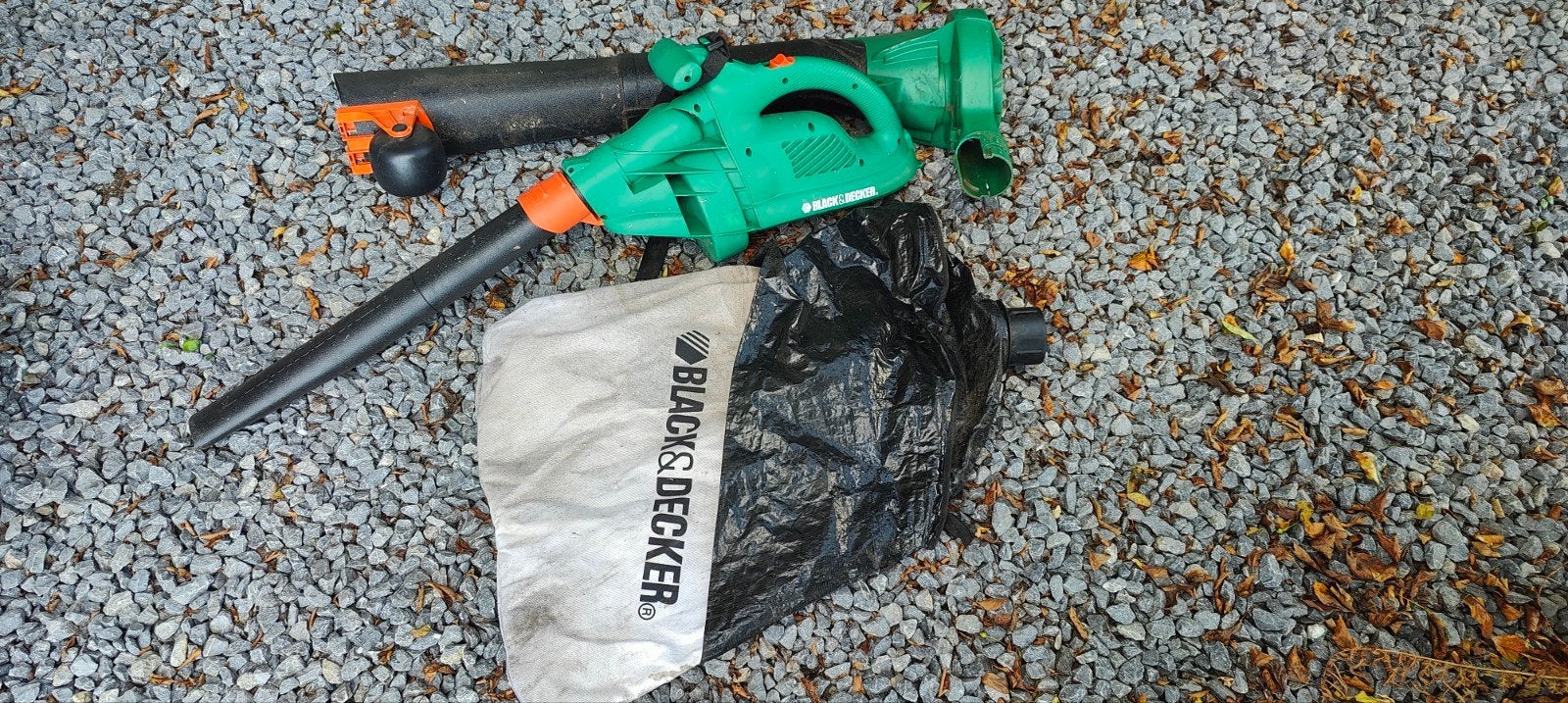 Black&Decker GW250 bladblazer/bladzuiger, Ophalen, Gebruikt, Met opvangzak, Handgedragen